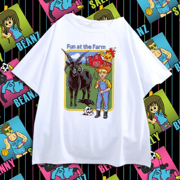 Tops - Fun At The Farm Barn Fire T-Shirt